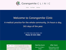 Tablet Screenshot of corangamiteclinic.com.au